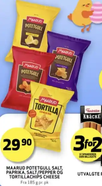 Bunnpris Maarud potetgull classic salt tilbud