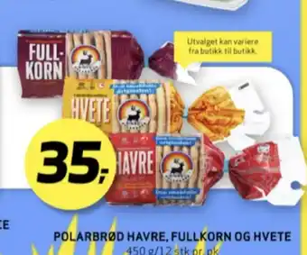 Bunnpris Polarbrød fullkornbrød tilbud