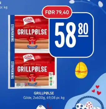 Rema 1000 Gilde grillpølser tilbud
