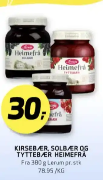 Bunnpris Lerum heimefrå tyttebær 380 gr tilbud