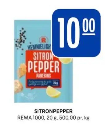 Rema 1000 Rema 1000 sitron pepper panering tilbud