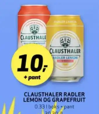 Bunnpris Clausthaler radler lemon tilbud