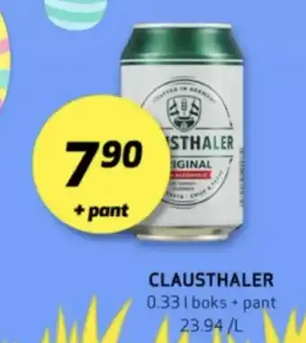 Bunnpris Clausthaler original øl tilbud