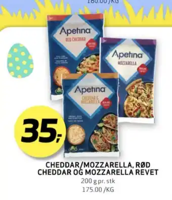 Bunnpris Apetina revet ost cheddar mozzarella tilbud
