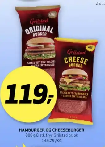 Bunnpris Grilstad hamburger tilbud