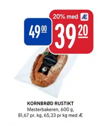 Rema 1000 Mesterbakeren kornbrød tilbud