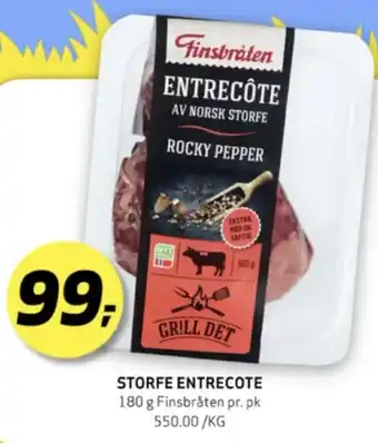 Bunnpris Finsbråten entrecôte tilbud