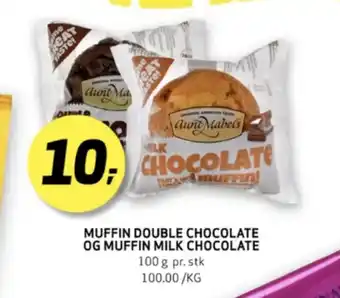 Bunnpris Aunt mabels double chocolate muffins tilbud