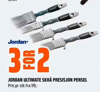 Coop Obs JORDAN ULTIMATE SKRÅ PRESISJON PENSEL tilbud