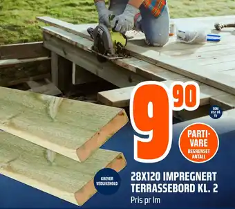 Coop Obs 28X120 IMPREGNERT TERRASSEBORD KL. 2 tilbud