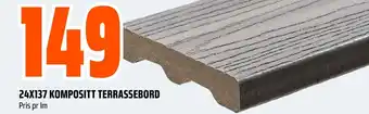Coop Obs 24X137 KOMPOSITT TERRASSEBORD tilbud
