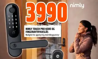Coop Obs NIMLY TOUCH PRO KODE OG FINGERAVTRYKKSLÅS tilbud