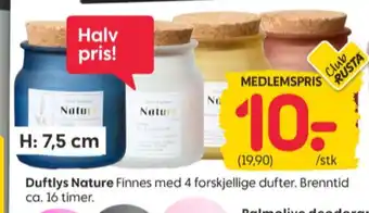 Rusta Ukjent duftlys tilbud