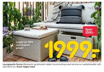 Rusta Ukjent loungesofa tilbud