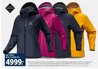 Sport 1 ARC'TERYX BETA LT JAKKE GTX tilbud