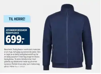 Sport 1 JOTUNHEIM BESSHEIM TEDDYFLEECE tilbud