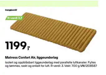 XXL Sport Matress Confort Air, liggeunderlag tilbud