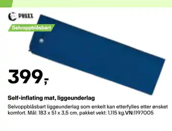 XXL Sport Self-inflating mat, liggeunderlag tilbud