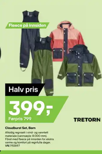 XXL Sport Cloudburst Set, Barn tilbud