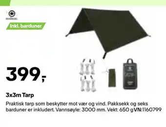 3x3m Tarp