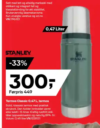 XXL Sport Termos Classic 0,47 L, termos tilbud