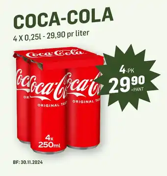 Holdbart COCA-COLA tilbud
