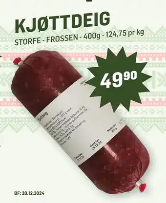 Holdbart KJØTTDEIG tilbud