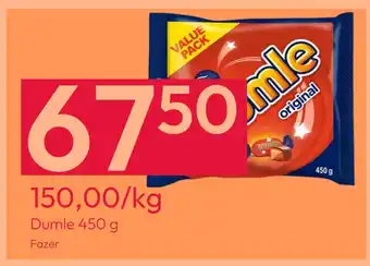 Gigaboks Dumle 450 g tilbud