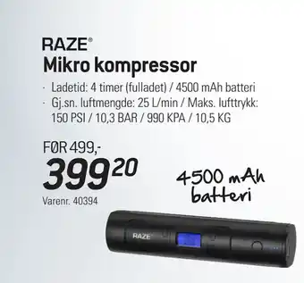 Thansen Mikro kompressor tilbud