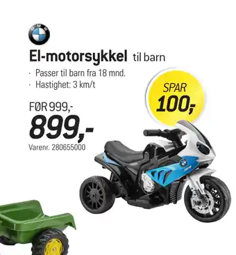 Thansen El-motorsykkel tilbud