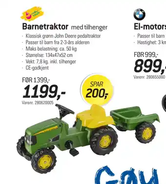 Thansen Barnetraktor tilbud