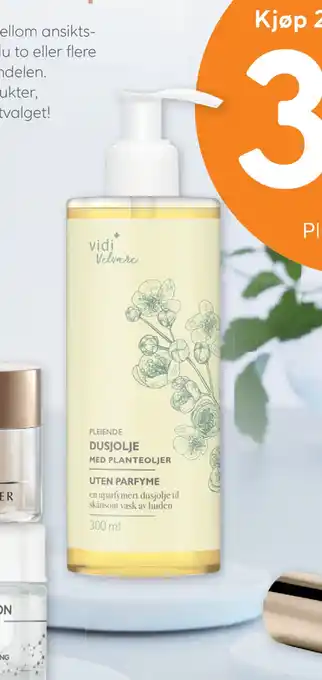 Vitusapotek Vidi dusjolje uten parfyme tilbud