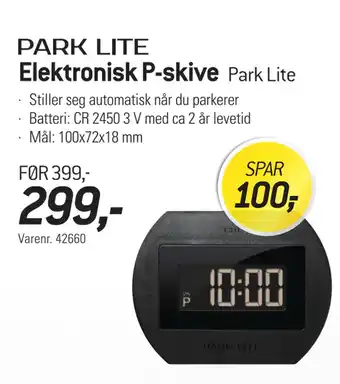 Thansen Elektronisk P-skive tilbud