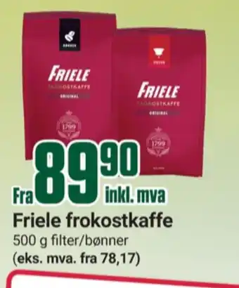 Europris Frokostkaffe original kaffe formalet tilbud