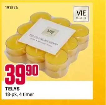 Europris Vie home telys tilbud