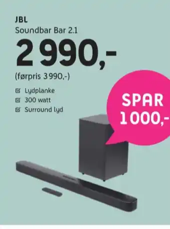 ELON Jbl soundbar tilbud