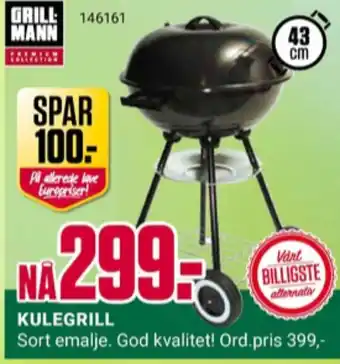 Europris Grillman kulegrill tilbud