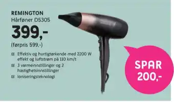ELON Remington hårføner tilbud