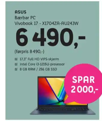 ELON Asus bærbar pc tilbud