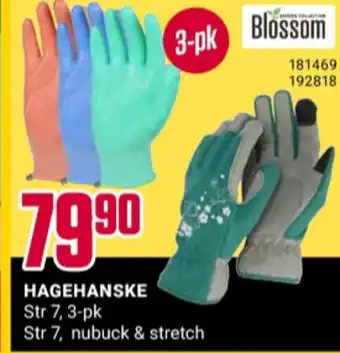 Europris Blossom hagehansker tilbud