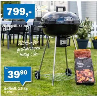 Biltema Kulegrill, 57 cm tilbud