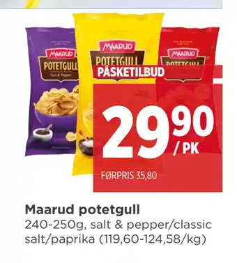 Meny Maarud potetgull tilbud