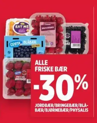 Meny ALLE FRISKE BÆR tilbud