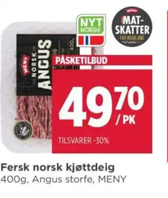 Meny Fersk norsk kjøttdeig tilbud