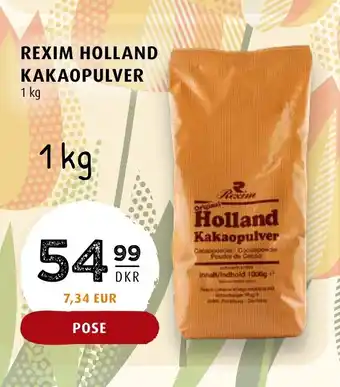 Scandinavian Park REXIM HOLLAND KAKAOPULVER tilbud