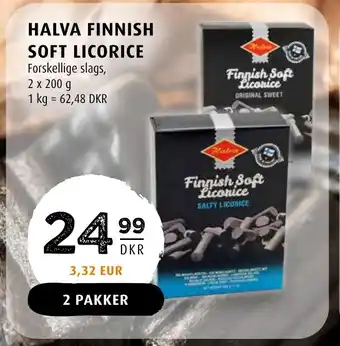 Scandinavian Park HALVA FINNISH SOFT LICORICE tilbud
