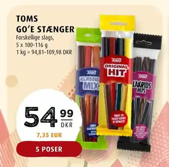 Scandinavian Park TOMS GO'E STÆNGER tilbud