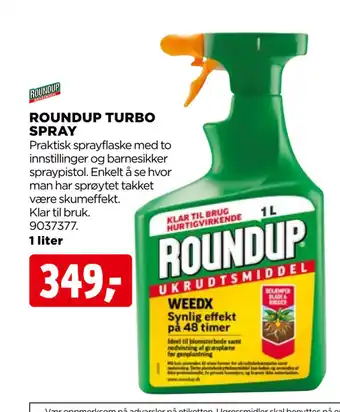 jem & fix ROUNDUP TURBO SPRAY tilbud