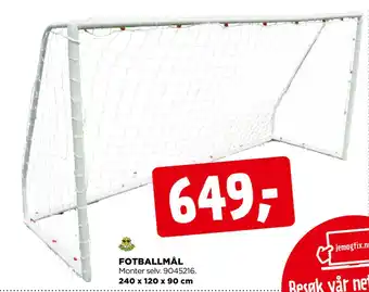 jem & fix FOTBALLMÅL tilbud