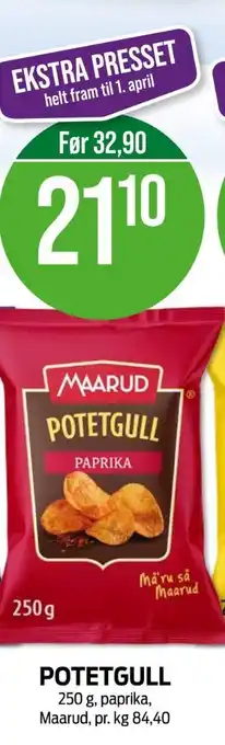 Kiwi Maarud potetgull paprika tilbud